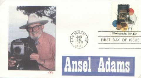 Ansel Adams Photography Stamp 1978 First Day Cover by Cuv Evanson 
First Day Cover by  Cuv Evanson