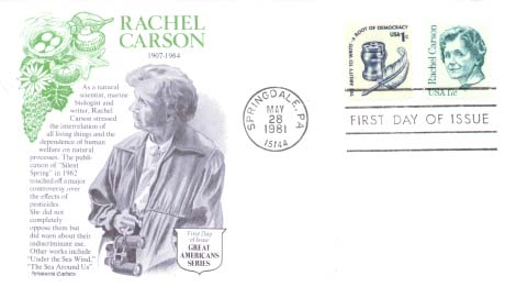 Rachel Carson, First Day Cover by Aristocrats