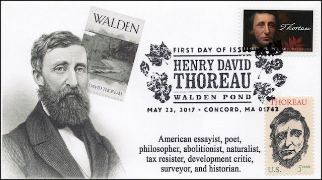 Henry David Thoreau, First Day Cover by Fleetwood